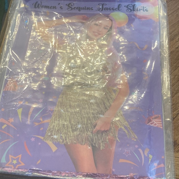 Brand new sequin pink rave skirt - Picture 2 of 2